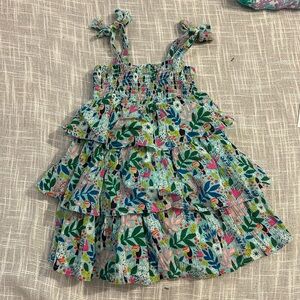 Tropical toddler girls dress